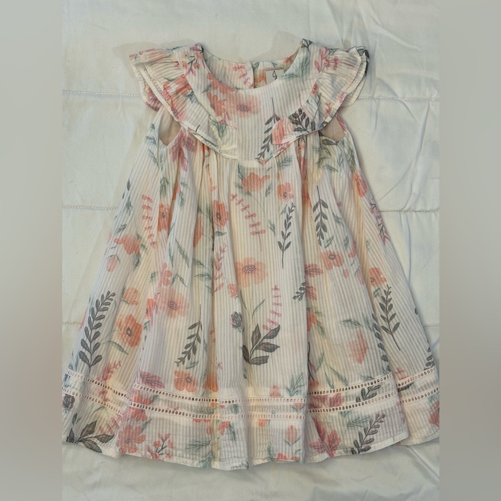 Joie Flutter Flower Print Dress 3T